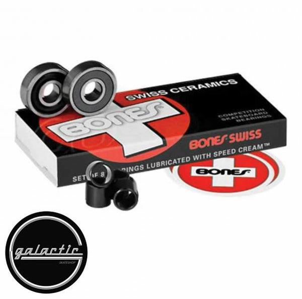 Bones Swiss Ceramic Bearings – Galactic G Skateshop